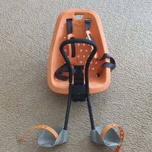 Yepp Orange Child Bike Seat with Black Harness